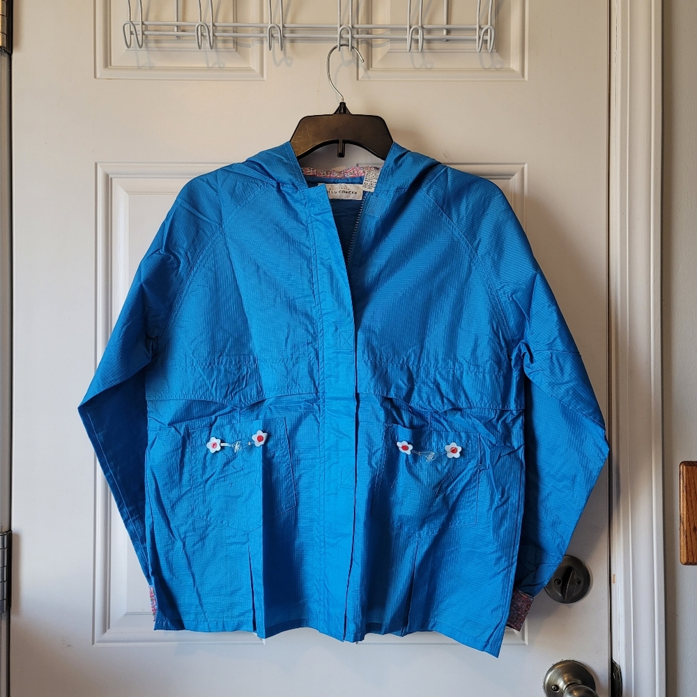 Falls Creek youth blue rain coat